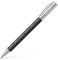 Faber-Castell 138900 - Drehbleistift AMBITION Edelharz Rhombus, Mine: 0,7 mm, inklusive Geschenkverpackung, Schaftfarbe: schwarz / silber