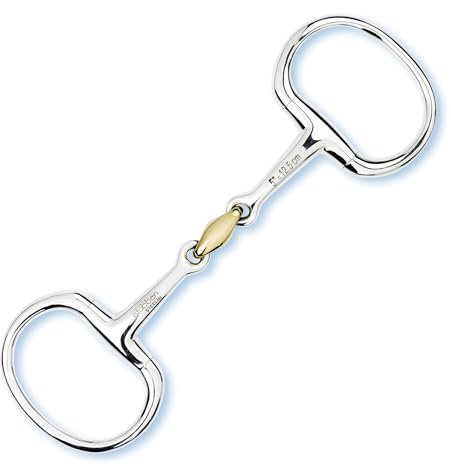 Stübben Gebiss 2230 Olivenkopftrense doppelt gebrochen - 12,5 cm - 14 mm - Sweet Copper Mittelstück