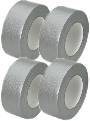Profi Gewebeband 50 m x 48 mm 'Ultra Strong' Silber 4 Rollen