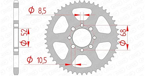 Stahl-Kettenrad AFAM 420-46Z (Silber)