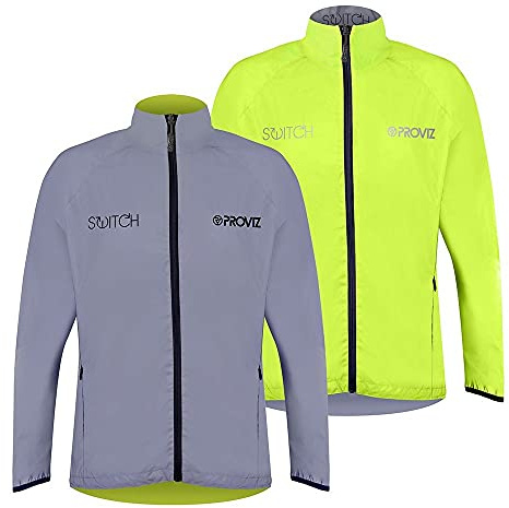 Proviz Men's Switch Reflective Cycling Jacket - Silver/Yellow