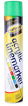 Green Line Marker – Spray Paint for Football Pitch, Car Parks, Floors & Warehouses – 12 x 750ml