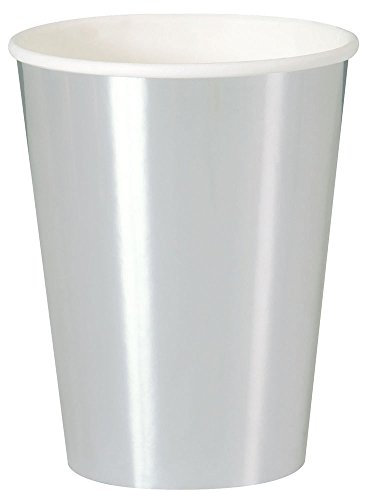Unique 8 gobelets argentés - Solid Colour Tableware