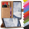 Eximmobile - Book Case Handyhülle für Samsung Galaxy A3 (2017) in Blau mit Kartenfächer | Schutzhülle aus Kunstleder | Handytasche als Flip Case Cover | Handy Tasche | Etui Hülle Kunstledertasche