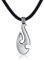 DonDon Herren Lederkette Leder Halskette 50 cm mit Edelstahl Anhänger Surfer Tribe-Bone
