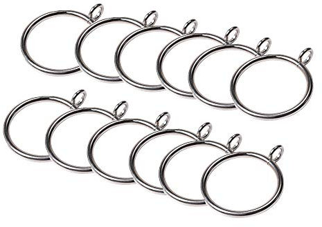 Set di 12 28mm diametro Anelli per tende in acciaio INOX metallo multiuso Ganci per tenda doccia tenda asta per tenda clip anell