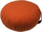 GURU SHOP Rundes Einfarbiges Meditationskissen, Yoga Kissen, Yogakissen, Sitzkissen, Bodenkissen, Dekokissen - Orange, 20x35x35 cm