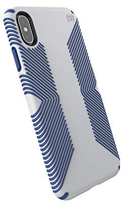 Speck iPhone 6.5 Case, Protective Grip Ultra Thin Slim Hardshell Anti Scratch Presidio Cover Case - Grey/Blue