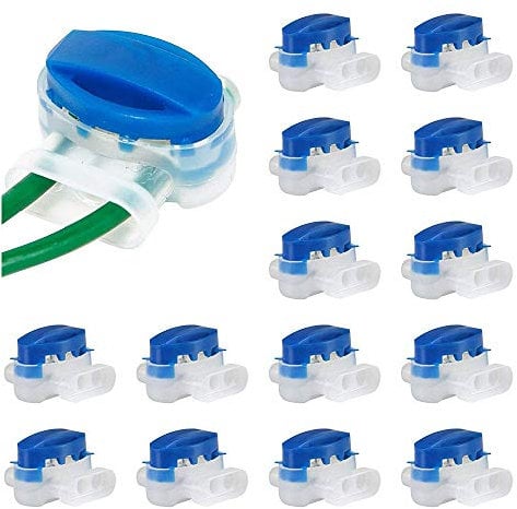 Uni-Fine 20 Pezzi Connettore Gel per Cavo, Riempito di Gel di Resina, 314 Connettore Impermeabile, Connettori per Rasaerba Robot Husqvarna Automower Morsetti per Cavi