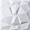 Art3d 3D Leather Tiles Decoartive 3D Wall Panels, White Diamond 23.6 x 23.6 (6 Pack)