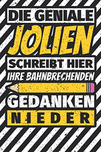Notizbuch liniert: Jolien Geschenke lustiger Spruch Vorname