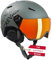 Black Crevice Skihelm Vail mit Visier, matt Gun/Shiny Black, L (58-61 cm)…