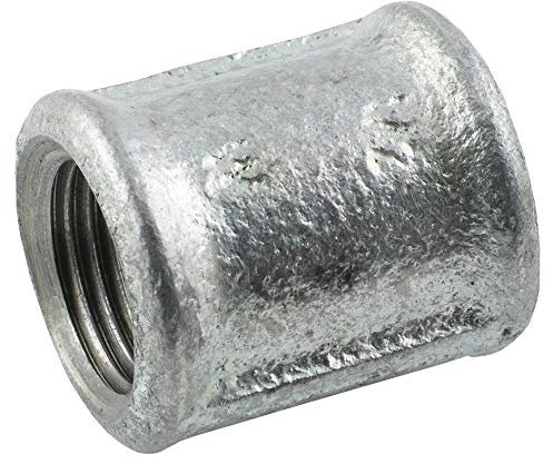 Fittingteile - Temperguss verzinkt Muffe Rundmuffe Rohrverbinder (Werkstoff: Temperguss verzinkt - Gewindegröße: Rp 1)