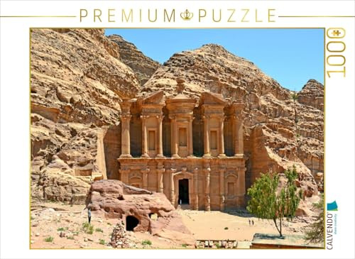 CALVENDO Puzzle Das mächtige Kloster Ed Deir ist 48 m hoch und 47 m breit 1000 Teile Puzzle quer | Lege-Größe cm Foto-Puzzle für glückliche Stunden