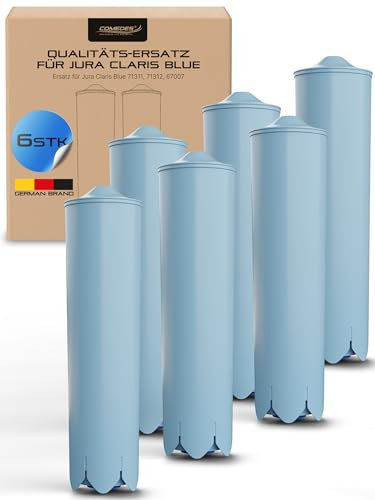 Comedes Wasser-Filter ähnlich wie Jura Claris Blue System (Filter Nr. 67007, 71311 & 71312, NICHT Filter Nr. 71702, passend zu Kaffeemaschinen der ENA, GIGA, Impressa & Micro Serie; 6 Stück)