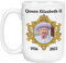 Tasse mit Aufschrift Queen Elizabeth II, Keramik, England-Königin, Weihnachten, Kaffee-Tee-Tasse, Erinnerung, Gedenkkönigin, Dekorationen, britische Dekorationen