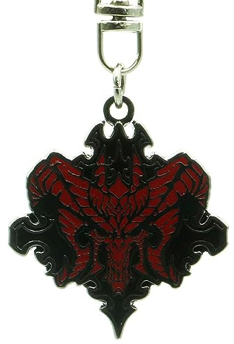 ABYSTYLE - Diablo Schlüsselanhänger Logo Diablo, mehrfarbig, 16,5 cm