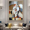 GEMMII Künstler Picasso Bild Auf Leinwand XXL - Berühmte Kunstwerke Abstrakte Träumende Frau Leinwand Gemälde Vintage Wandbild Wohnkultur 80x120cm Rahmenlos