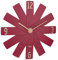 TFA Dostmann Designer-Wanduhr Clock in The Box, 60.3020.05, mit leisem Sweep-Uhrwerk, Quarzuhr, besteht aus 12 Steckteilen, Wohnzimmeruhr, Küchenuhr, Schlafzimmeruhr, Dekoration, rot