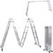 TOPWAY Aluminium Multi-Purpose Combination Ladder 5.8M Foldable Step Ladder 150kg Capacity 20 Runges for Outdoor Indoor Construction Sites (4 x 5 Steps)