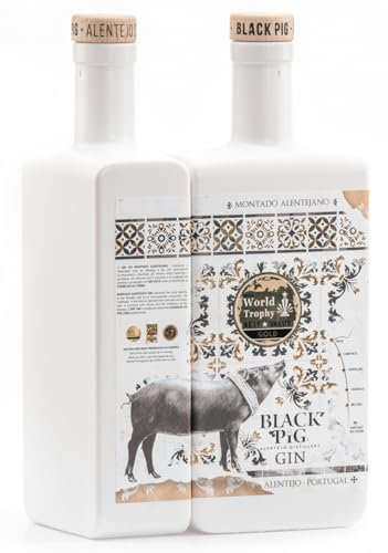 Europas meist prämierter Gin! Black Pig Premium Gin -Montado Alentejano- mit Aromen von Karuben und Eicheln aus Portugal (Montado Alentejano)