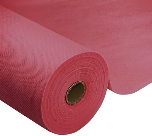 HiBeauty PRO Tischdeckenrolle Einweg, Jujube rot, 1x25m, Tischdecke | Einweg Vlies Stoffähnlich, ideal für Jede Party, Hochzeit, Geburtstagsfeier, Taufe, Gastronomie, Größe und Farbe nach Wahl
