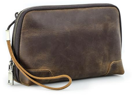 CONTACT'S FAMILY Electronics Travel Organizer, Tech Organiser, Tech Accessories Carry Case, Cable Organizer Travel Pouch (Coffee)