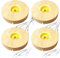 GAOUTO 4 unidades de base de madera LED, 3 colores, iluminación de madera ajustable, base de luz LED, soporte de iluminación de madera, soporte USB redondo para exhibición, cristal, acrílico, joyas de