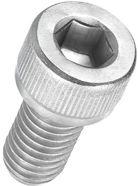 Kozelo 20pcs Tornillos de Cabeza Hexagonal - [M8-1.25 x 16mm] Acero Inoxidable 304 Totalmente Roscado Allen Tornillo para Motor Eléctrico Ventilador Impresión 3D Reparación, Plateado