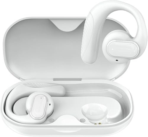 iPro Accessories Wireless Earbuds, Deep Bass Stereo Sound, Bluetooth 5.2, Noise Cancelling (White)