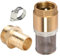 Clapet anti-retour en laiton 3/4, filtre d'aspiration 3/4, valve à pied en laiton avec clapet anti-retour, panier d'aspiration, raccord de tuyau et collier de serrage (filetage de vis 3/4 + raccord