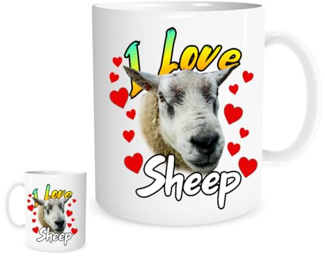 11OZ I Love Sheep Mug for Tea or Coffee