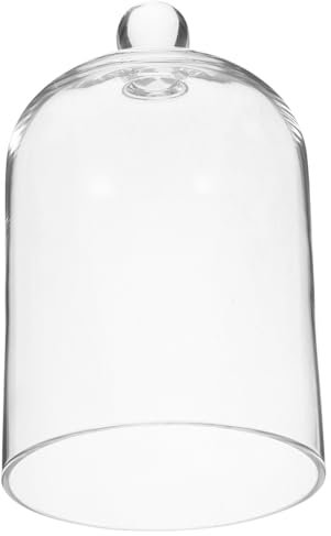 DRESSOOS Diffusore Di Aromi in Barattolo Con Coperchio Cupola Alzata Torta Campanella a Cloche Cupola Per Esposizione Di Fiori Conservati Cupola Decorativa Cloche Bicchiere