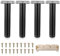 4 Stk 15cm Möbelfüße Verstellbare Möbelfüsse Höhenverstellbare 0-15cm, Möbelfuss Schrankfüße Möbelfüße Schwarz, Möbelbeine Schrankfüsse für Schränke Kommoden Couch Sofa Füße Küchenschrank Füße