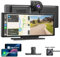 ESSGOO CarPlay & Android Auto,Pantalla CarPlay IPS de 10.26 Pulgadas para Coche con cámara Frontal 4K,cámara de Respaldo 1080P,Bluetooth 5.0/FM/Siri/G-oogle/Mirror Link/64G TF/AUX