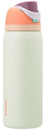 Owala FreeSip Insulated Stainless Steel Water Bottle with Straw for Sports, Travel, and School BPA-Free Sports Water Bottle, 32 oz, Surfs Edge