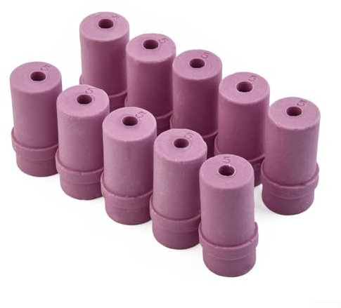 Ugello per sabbiatrice in ceramica per sabbiatura efficiente, 10 ugelli ad alta resistenza all'usura per colata metallurgica (5 mm)