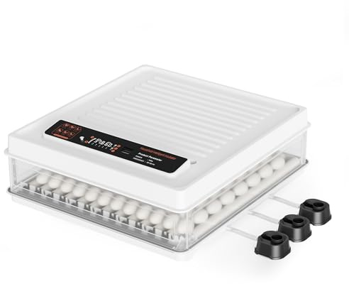 Fudajo Vollautomatischer Flächenbrüter für 128 Eier, Inkubator 110 W mit Wendesystem, Brutautomat mit Temperatursteuerung und Feuchtigskeitsregulierung, Brutkasten zum Eier ausbrüten