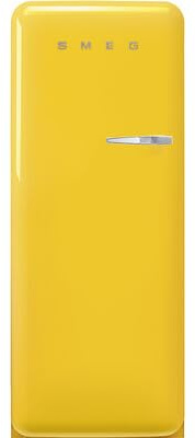 Frigorífico Smeg de 1 Puerta, Inverter, 270 Litros, Amarillo, Abre a la Izquierda