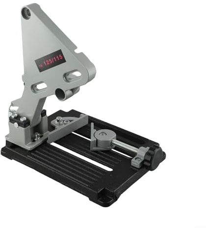 Melbolda Cast Iron Angle Grinder Stand With Adjustable Cutter Support For 100 150mm Discs, Includes Spring Relief And Workpiece Tensioner For Precision Cuts