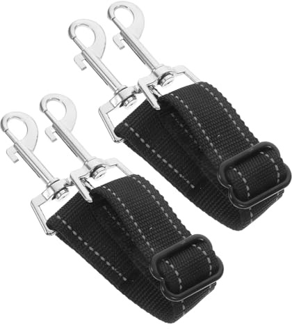JEWEDECO Hundehalsband Verlängerung mit Doppeltem Sicherheitsclip Reflektierende Nylon 2 Stück Einfache Handhabung für Outdoor Abenteuer mit Hunden
