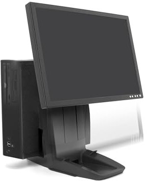 Ergotron – Neo-Flex All in One Stand for Desk, VESA Mount – for Screens Up to 24 Inches, 6 to 16 lbs – CPU Strap