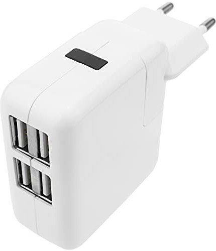 BeMatik - Fuente de alimentación 220VAC a USB 4A Hembra 5VDC 4A
