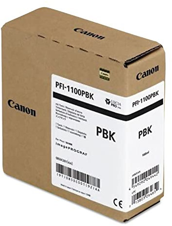 CANON PFI-1100 Tinte Foto schwarz Standardkapazität 160ml 1er-Pack iPF Pro2000/4000/4000S/6000S