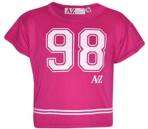 A2Z 4 Kids Girls Top Kids 98 Trendy T Shirt - New Crop Top 98 Pink 13