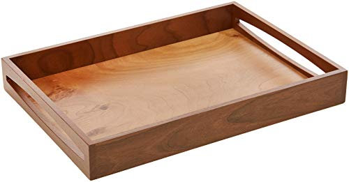 Continenta 4210 Planche à découper en bois de noyer avec tiroir en acier inoxydable, Marron foncé
