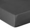 Heckett & Lane Mako Satin Spannbettlaken Farbe Dark Gull Grey 140 x 200 cm