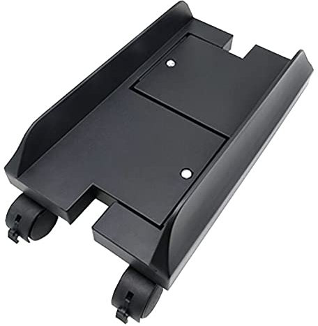 CPU Stand Mobile Desktop Tower Computer Floor Stand Rolling Caster Wheels Adjustable Width Universal PC Computer Holder Cart with 4 Caster Wheels (Black)