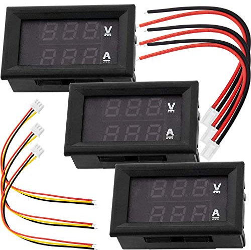 AZDelivery 3 x Voltimetro Amperimetro Módulo DSN-VC288 con Pantalla LED Compatible con Raspberry Pi con E-Book Incluido!