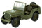 Jeep 1941 Willys MB 4 × 4 Modellauto aus Metall im Maßstab 1:34 von US Army Truck Welly